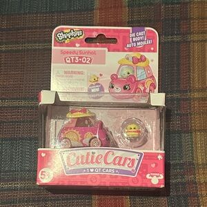 Cutie Cars Shopkins Single Pack QT3-02. Speedy Sunhat. Incl mini Shopkin. NIB
